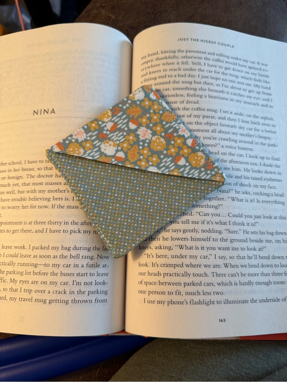 Handcrafted Fabric Corner Bookmark Quilted Book Lover Gift - Choose One - Picture 3 of 11